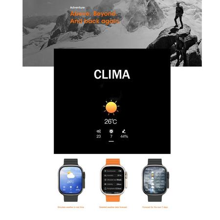 Imagem de Smartwatch Watch Ultra 3 49mm Serie 10 Com Amoled Ilha Dinâmica Chatgpt Gps