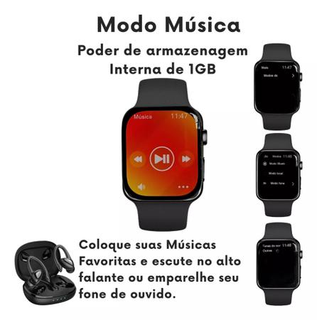 Imagem de Smartwatch WATCH W59+ Series 9 Original Microwear 47mm AMOLED ChatGPT Notificação Tela Infinita