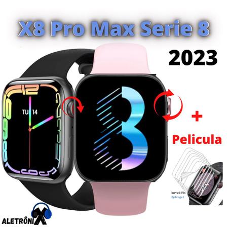 Como configurar e ajustar hora e data do relógio smartwatch x8 max