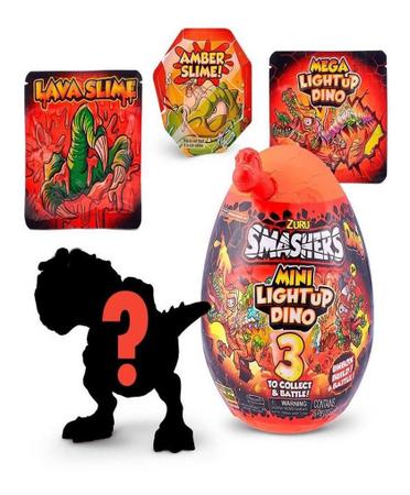 Ovo Surpresa - Smashers - Dino - Mega Light Up Dino Over 25 - Series 4 -  FUN - superlegalbrinquedos