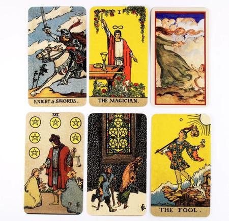 Cartas de tarô, cartas de tarot em inglês baralho de cartas de