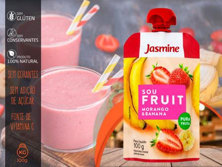 Smoothie de Maçã Alperce 100% Polpa de Fruta Alperce de Maçã - Embalagem  com 18 bandejas de 100 g - Polpa de Fruta e Purê