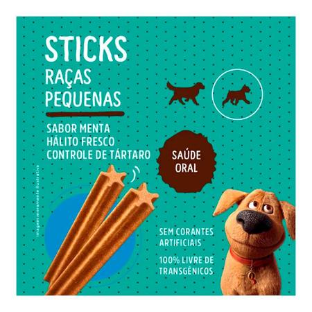 Imagem de Snack Quatree Sticks Para Cães Raças Pequenas Menta  60g