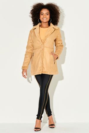 Sobretudo feminino best sale suede