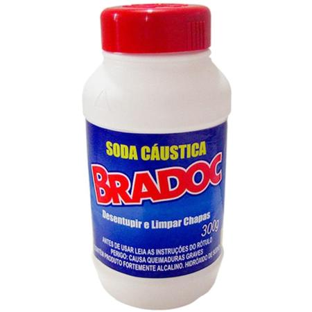 Imagem de Soda Caustica Desentupidor E Limpador De Chapas Bradoc 300g