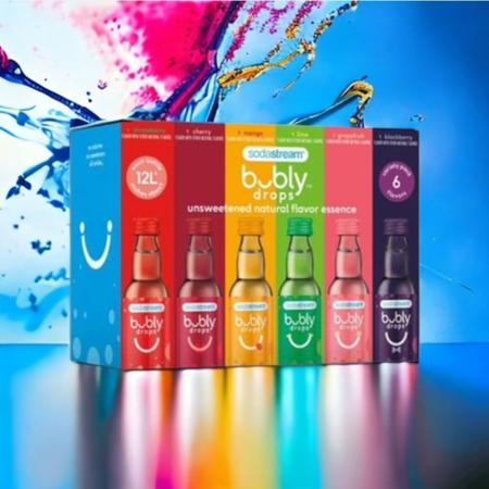 Soda Stream Bubly Drops Pacote Original De 6 Sabores Faz 72 litros -  Sodastream - Água de Coco - Magazine Luiza