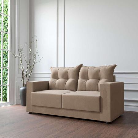 Imagem de Sofá 2 Lugares Lubeck Suede Bege 140 cm