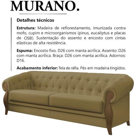 Sofa 3 Lugares 244 cm Murano SL 945 Moll - Molufan Imagem de Sofa 3 Lugares 244 cm Murano SL 945 Moll