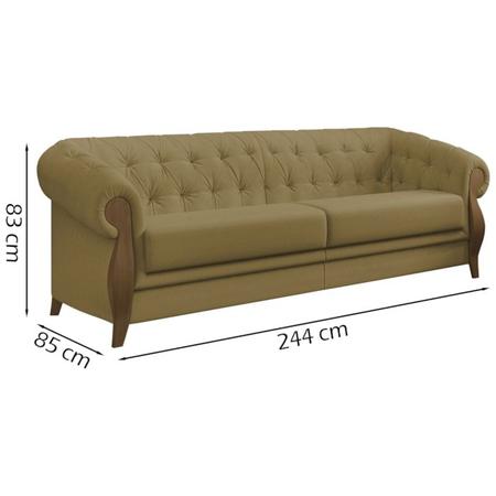 Sofa 3 Lugares 244 cm Murano SL 945 Moll - Molufan Imagem de Sofa 3 Lugares 244 cm Murano SL 945 Moll