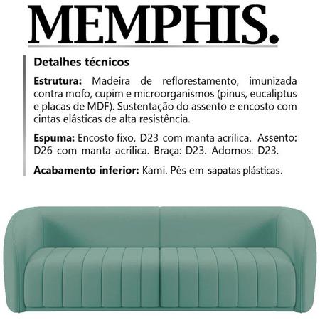 Imagem de Sofa 4 Lugares 332 cm Memphis Veludo SL 946 Moll