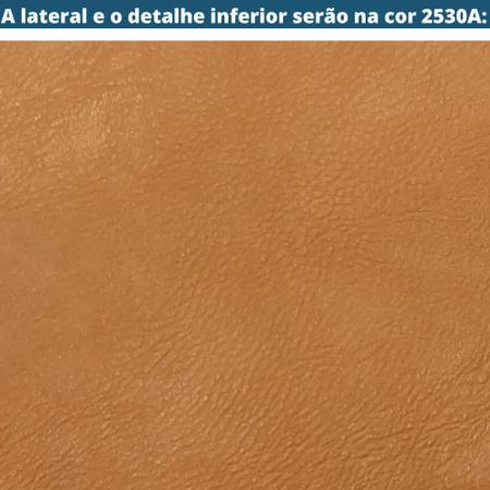 Imagem de Sofá-Cama 3 Lugares MH-1609 Herval 188 cm (largura) Colchão Casal Linho Bege Laterais Marrom AA