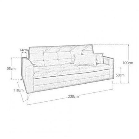 Imagem de Sofá Cama 3 Lugares Reclinável Facility Império Estofados