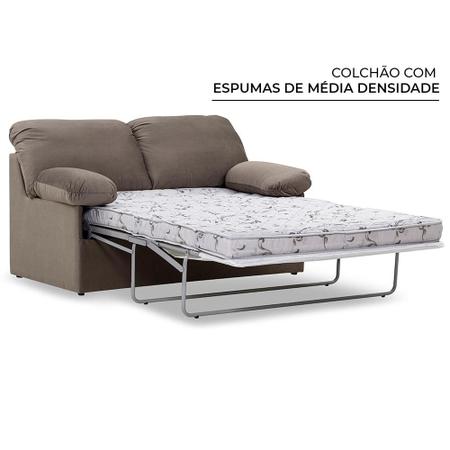 Imagem de Sofá-Cama Casal 2 Lugares Herval Andes, Animale Cinza, 155 cm