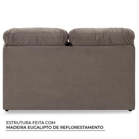 Imagem de Sofá-Cama Casal 2 Lugares Herval Andes, Animale Cinza, 155 cm