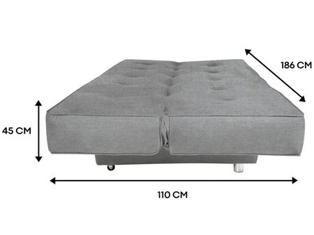 Imagem de Sofá-Cama Casal 3 Lugares Reclinável Silla Dex