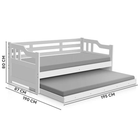 Imagem de Sofá Cama Com Cama Auxiliar Branco Texas