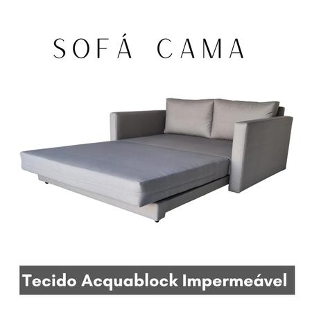 Imagem de Sofá cama medida 1.63mts tec Acquablock impermeável