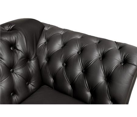 Imagem de Sofa Chesterfild Conde D'el 3 Lugares CORANO PRETO ALMOFADA FIXA