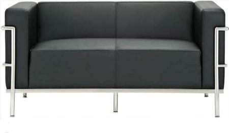 Imagem de Sofa Le Corbusier 2 Lugares Cor Preto - 11416