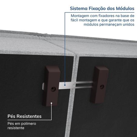 Imagem de Sofá Modular Central 85cm Zen Cabecasa Madeiramadeira