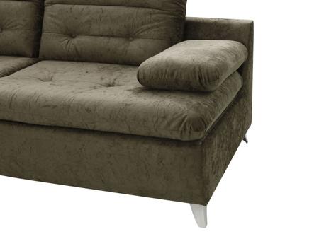 Imagem de Sofá Reclinável Chaise 2 Lugares Suede Elisê