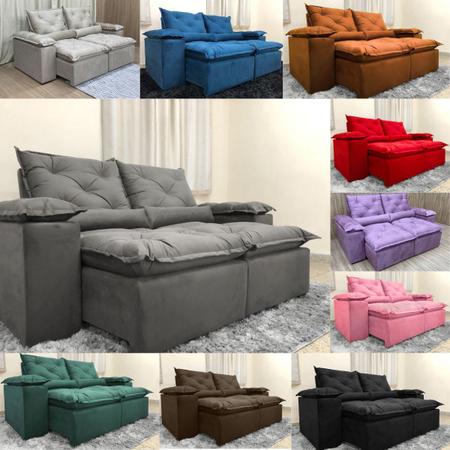 Sofa Reclinavel Retratil Fofinho P/ Assistir Series 2,30m - Alpoim - Sofás  - Magazine Luiza