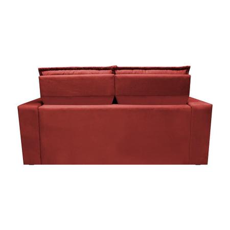Imagem de Sofá Retrátil e Reclinável Cama inBox Slim 1,50m Tecido Suede Velusoft Vermelho