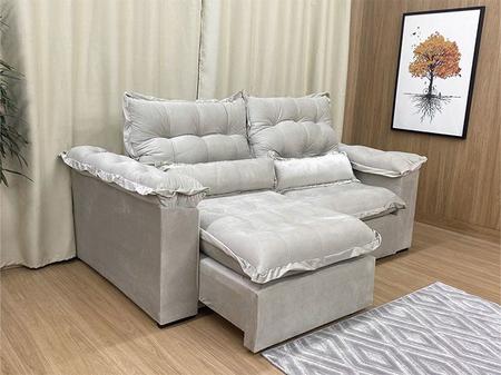 Sofa Reclinavel Retratil Fofinho P/ Assistir Series 2,30m - Alpoim - Sofás  - Magazine Luiza