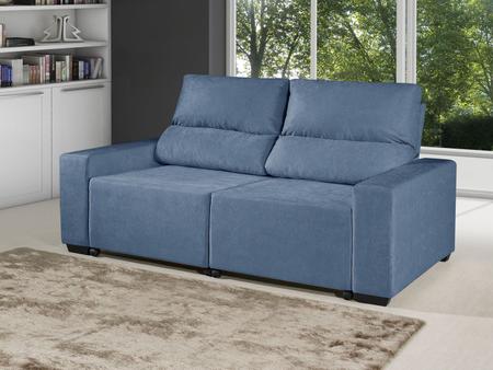 Imagem de Sofá Retrátil Reclinável 3 Lugares Suede Elegance