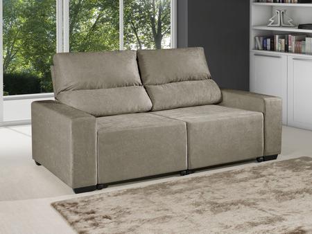 Imagem de Sofá Retrátil Reclinável 3 Lugares Suede Elegance