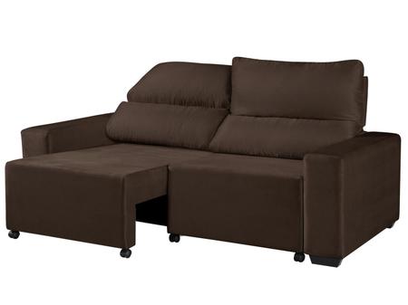 Imagem de Sofá Retrátil Reclinável 3 Lugares Suede Elegance