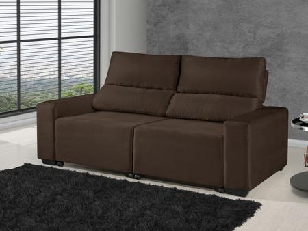 Imagem de Sofá Retrátil Reclinável 3 Lugares Suede Elegance