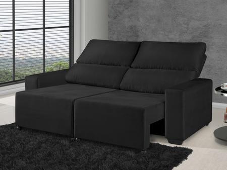 Imagem de Sofá Retrátil Reclinável 3 Lugares Suede Elegance