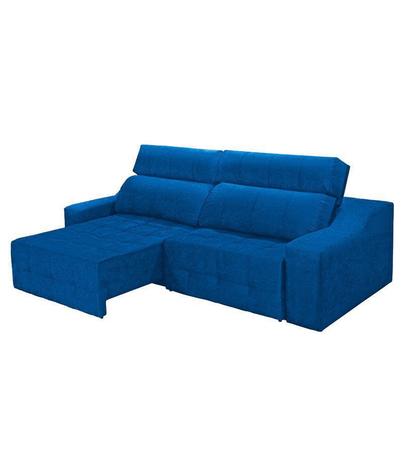 Imagem de Sofá top lubeck retrátil reclinável250 azul - ws estofados