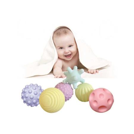 Imagem de Softball 6 Bolas Montessori Desenvolver Sensorial Motor Bebê