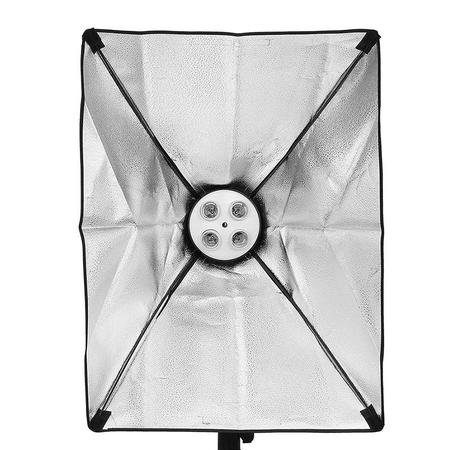 Imagem de Softbox Greika Iluminador 50x70 com Soquete para 4 Lâmpadas - PK-SB03