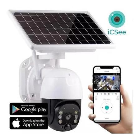 Imagem de Solar Power Câmera de Vigilância Home Simulação