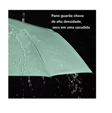 Imagem de Sombrinha Guarda Chuva Automático Abre e Fecha Proteção Solar UV Sol/Chuva Adulto Grande Resistente