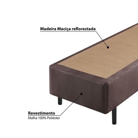 Imagem de Sommier Malha Eco 1 Peça 96x203x40cm - Marrom