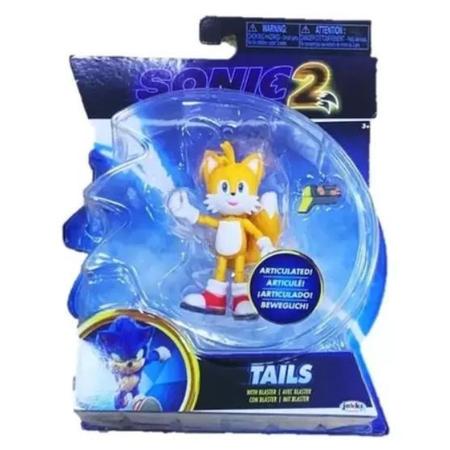 Tails Sonic Filme Game Coleção Blocos Boneco