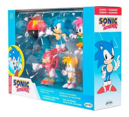 Sonic - Bonecos Colecionáveis - Pack com 5