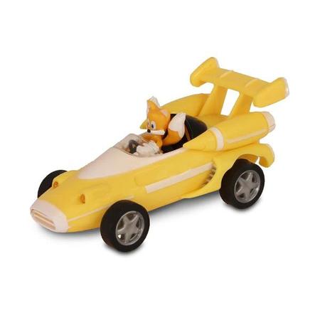 Carro Fun Sonic Tails Pull Back Amarelo F0107-0