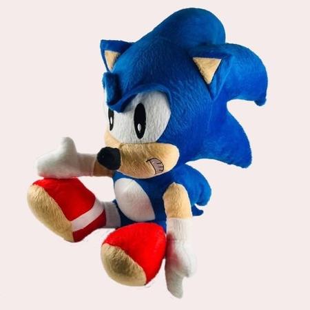 Boneco Pelúcia Sonic Grande 36 Cm Antialérgico