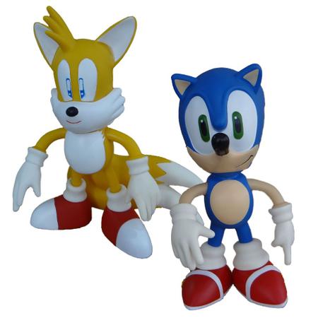 Sonic Vermelho e Sonic Preto Collection - 2 Bonecos Grandes - Super Size  Figure Collection - Bonecos - Magazine Luiza