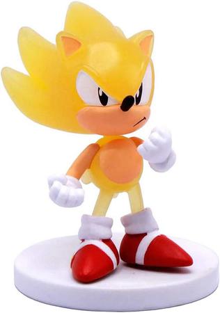 Mini Figura - Colecionavel - Sonic The Hedgehog - Super Sonic