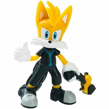 Boneco Tails Roupa Preta Sonic Prime Toyng 50522