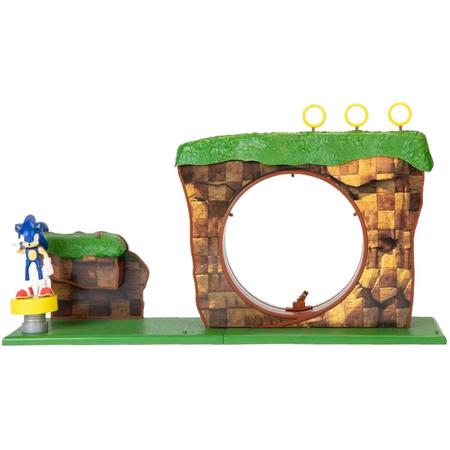 Sonic The Hedgehog Playset do Jogo Fase do Monte Verde em Promoção