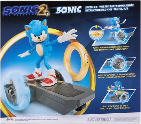 Sonic the Hedgehog Sonic 2 Movie - Sonic Speed RC Veículo Oficial