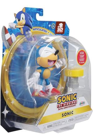 Sonic The Hedgehog Sonic Dobrável / Articulado Original - Jakks