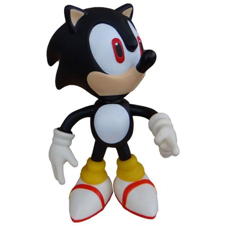 Sonic Azul Sonic Vermelho Sonic Preto - 3 Bonecos Grandes em